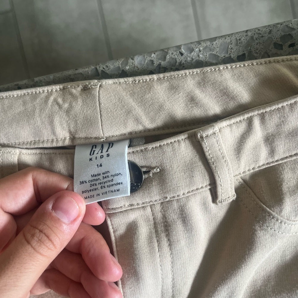 Gap girls Tan Pants uniform for school Size14